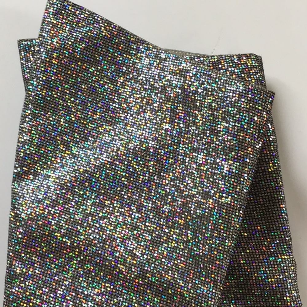 SILVER GLITTER BOOTS SZ. 8 - Picture 7 of 8